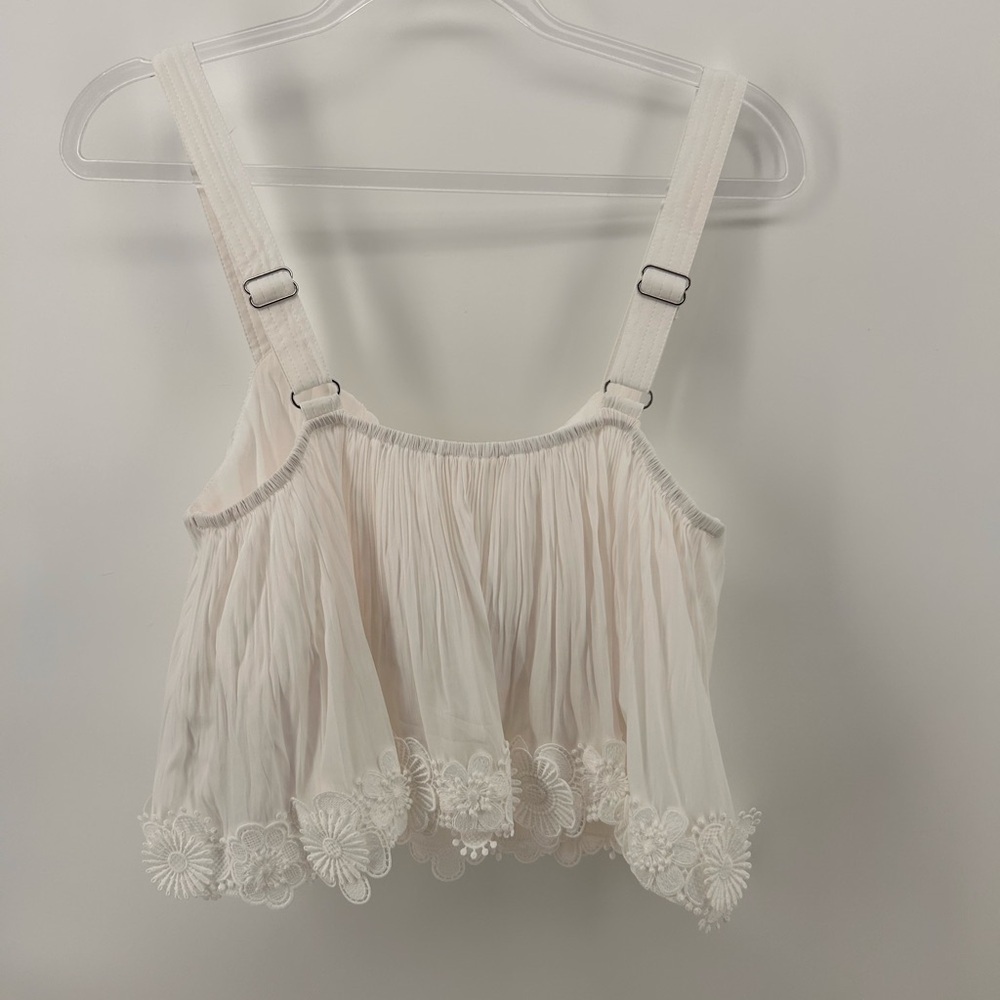 Ramy Brook Elizabeth Floral Lace Appliqué Top Size M New With Tags - Picture 5 of 10